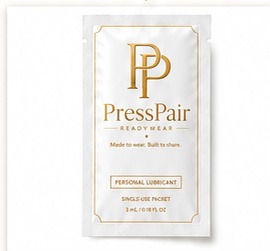 PressPair personal lubricant packet
